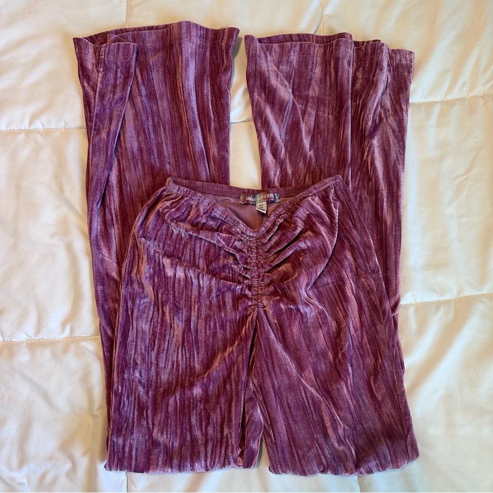Urban Outfitters Purple Velvet Leggings